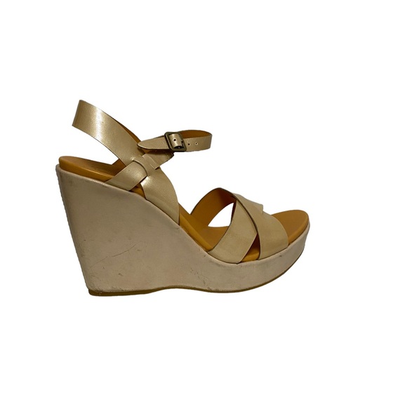 Kork-Ease Bette Leather Platform Wedge Sandal 8 - Picture 5 of 13